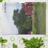 40 Mile Point Lighthouse serviette de cuisine (Plié)