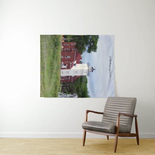 40 Mile Point Lighthouse tapestry Wandkleed (In Situ (horizontaal))