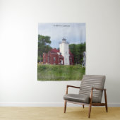 40 Mile Point Lighthouse tapestry Wandkleed (In situ)