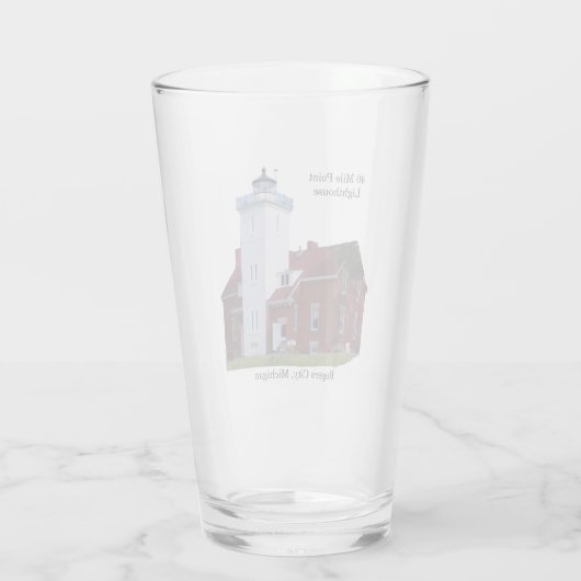 40 Mile Point Lighthouse verre (Dos)