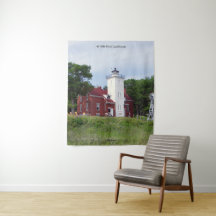 40 Mile Point Lighthouse wandtapijt