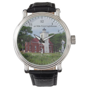 40 Mile Point Lighthouse watch Horloge