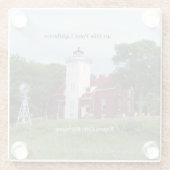 40 Mile Point Ligthouse glass onderzetter (Achterkant)