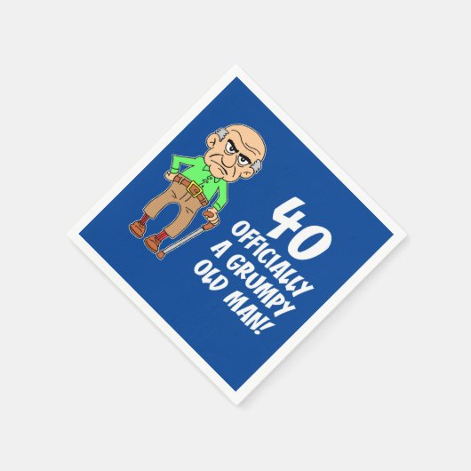 40 Officieel Een Grumpy Old Man servetten (Hoek)