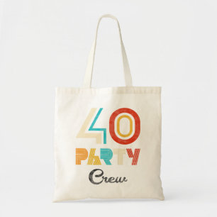 40 partijpersoneel - 40e verjaardag 40-jarige Vint Tote Bag