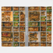 40 Photo Collage Template And Text Personalized Fleece Deken (Voorkant (Horizontaal))