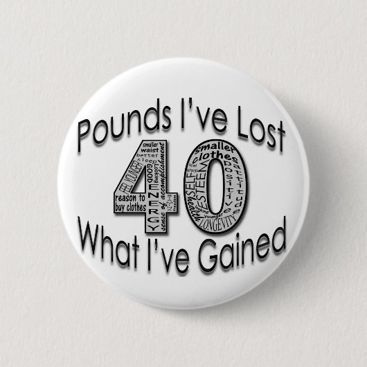 40 pond verloren Button (Voorkant)