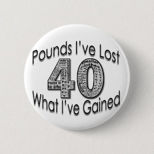40 pond verloren Button