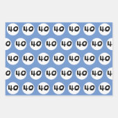 40 pour papier d'enveloppement coloré 40e annivers (Devant 2)