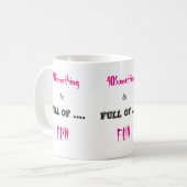 40 Quelque chose et plein de café amusant Mug (Devant gauche)