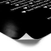 40 Raisons Nous Vous Aimons Poster D'Art Cadeau (Coin)