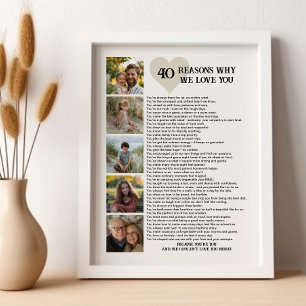 40 Raisons pour lesquelles nous t'aimons Affiche p