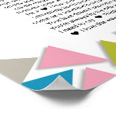 40 redenen waarom we van je houden geometrische re poster (Hoek)