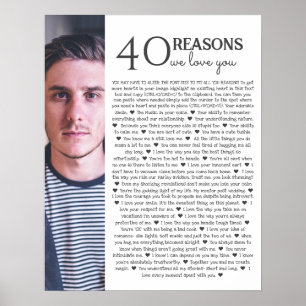 40 redenen waarom we van je PHOTO-poster houden Poster