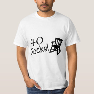 40 Rocks (Black Rocking-stoel) T-shirt