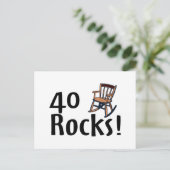 40 Rocks Briefkaart (Staand voorkant)