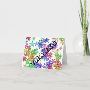 40 Something StarBurst Bedankt Opmerking Kaart