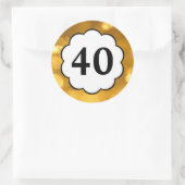 40 - Sticker en chiffres d'or (Sac)