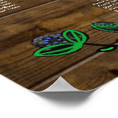 40 Tables Luminaires Rustiques Lanterne Poster (Coin)