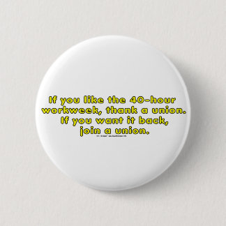 40 uur ronde button 5,7 cm