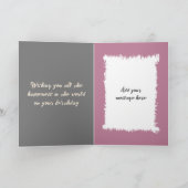 40 Vandaag Voeg foto en naam toe Grijs Blauw Verja Kaart (Binnen)