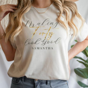 40-veertig maken er goed uitzien van de 'Birthday  T-shirt