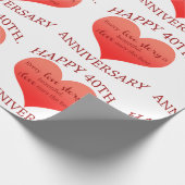 40. Verjaardag Cadeaupapier (Hoek)