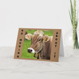 *40* VERJAARDAG HUMOR VAN EEN MOOING KOE KAART
