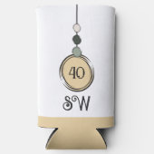 40 verjaardag voeg initialen toe om het even welke (Voorkant)