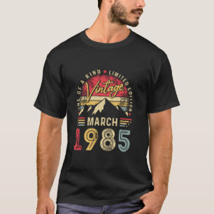 40 verjaardagscadeau Grappig Maart 1985 Verjaarda T-shirt