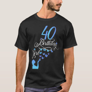 40 Vierde verjaardag van de 40ste verjaardag van d T-shirt