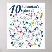 40 Voordat u de lijst met 40 emmers draait