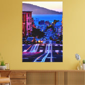 40 X 60 SCENISCH STADSGEZICHT SAN FRANCISCO CANVAS AFDRUK (Insitu (Woonkamer))