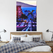 40 X 60 SCENISCH STADSGEZICHT SAN FRANCISCO CANVAS AFDRUK (Insitu (Slaapkamer))
