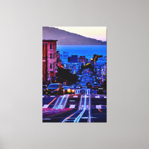 40 X 60 SCHILDERACHTIG SAN FRANCISCO CITY CANVAS P AFDRUK