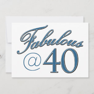 40  year old birthday designs kaart