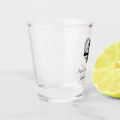40 years aged to perfection birthday name simple shot glas (Links)