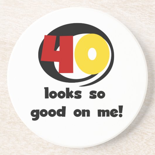 40 ziet er zo goed uit voor mij T shirten en cadea Zandsteen Onderzetter (Voorkant)