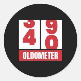 40e 40 Verjaardag Grappig Cadeau Mannen Vrouwen Ol Ronde Sticker
