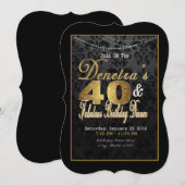 40e 40e en geweldige uitnodiging van de verjaardag (Voorkant / Achterkant)