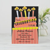 40e - 49e anniversaire Invitation personnalisée (Debout devant)