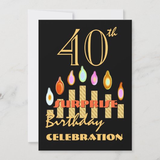 40e - 49e Invitation à la fête d'anniversaire SURP (Devant)