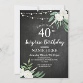 40e 50e 60 Invitation de la partie d'anniversaire  (Devant)