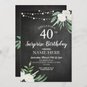 40e 50e 60 Invitation de la partie d'anniversaire  (Devant / Derrière)