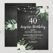 40e 50e 60 Verrassing Verjaardagsfeest Chalk Uitno Kaart (Voorkant / Achterkant)