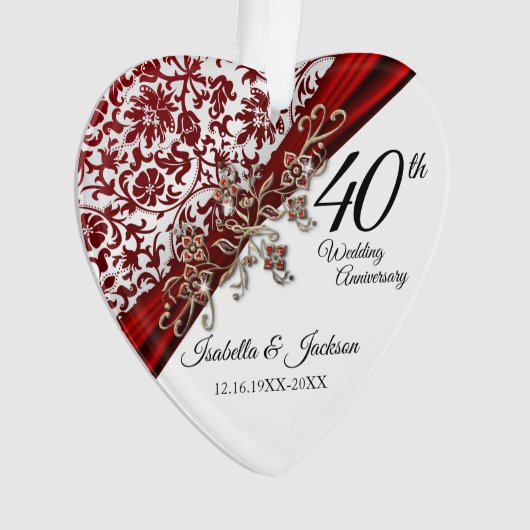 40e, 52e ou 80e anniversaire de rubis (devant)