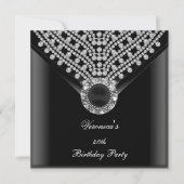 40e Afbeelding voor zwarte diamanten bij de geboor Kaart (Voorkant)