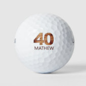 40e anniversaire balles de golf 40 ans golfer cade (Devant)