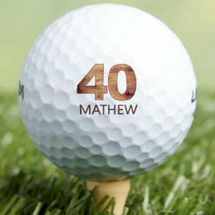 40e anniversaire balles de golf 40 ans golfer cade