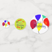 40e Anniversaire Ballons Confetti personnalisé (Devant)
